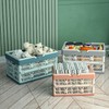AIMALL Foldable Picnic Basket, Large Portable Shopping Basket for Vegetables