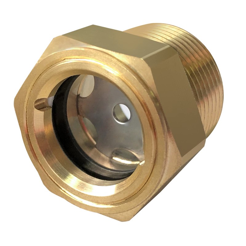 Air compressor Oil Sight Glass, 1 NPT Male Hex Head