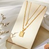 KELORIS PATH Gold Layered Initial Cross Necklace, 14K Gold Plated
