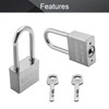 MroMax 3 x Padlock with Keys, Rustproof, Waterproof, Outdoor Steel