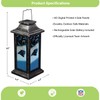 Team Sports America Evergreen Solar Garden Lantern, Carolina Panthers