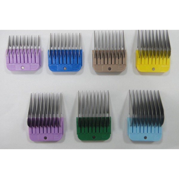 Miaco Professional Stainless Steel Clipper Guide Comb 7pc Set