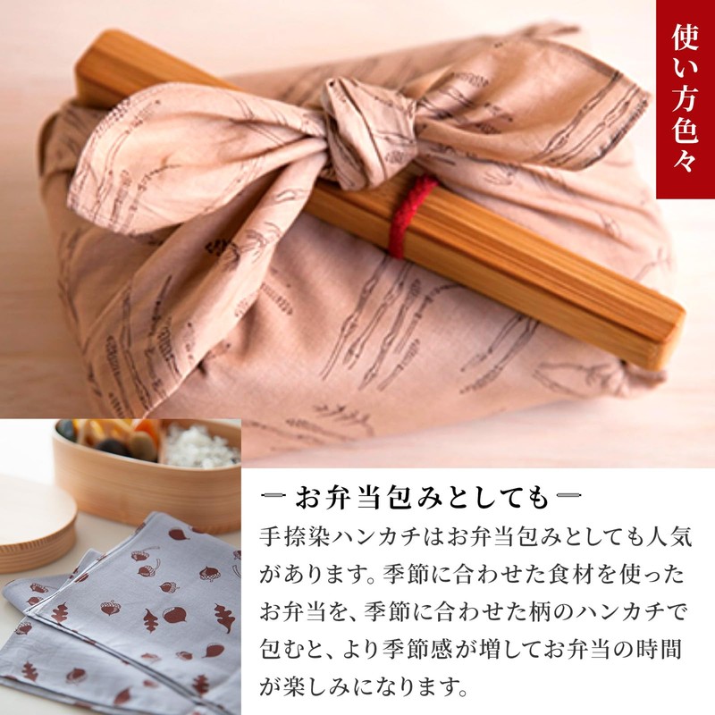 Noren Women's Cotton Handkerchief (Hand Printing) / Made in Japan,