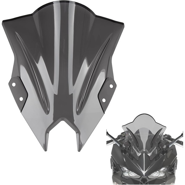 Windshield for NINJA500 SE 2024 2025, PSLER Windscreen Double Bubble