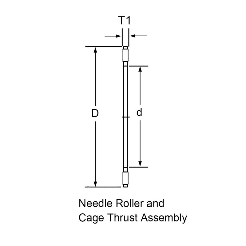 uxcell NTA1625 Thrust Needle Roller Bearings 1" Bore 1-9/16" OD