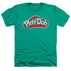 Play Doh Lid Unisex Adult Heather T Shirt for Men and Women, Medium Kelly Green