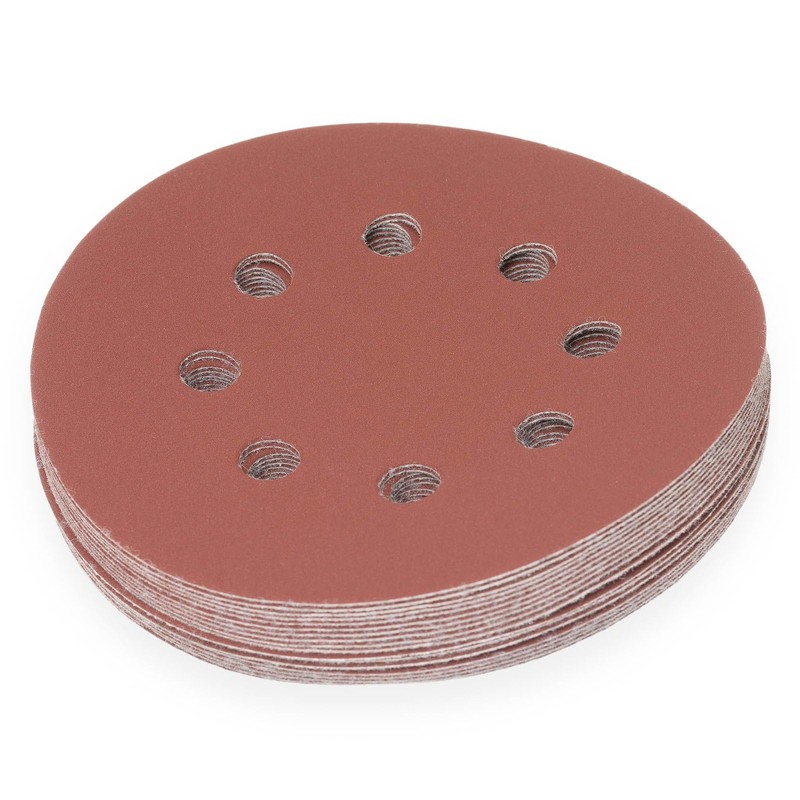YoiYee 800 Grit Sanding Discs Pads, 8 Holes, 125mm/5-inch Hook