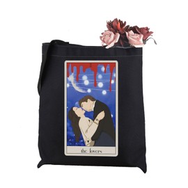 WCGXKO Vampire Movie Gift The Lovers Tote Shopping Bag Bella & Edward Gift Vampire Lover Gift (The Lovers Tote)