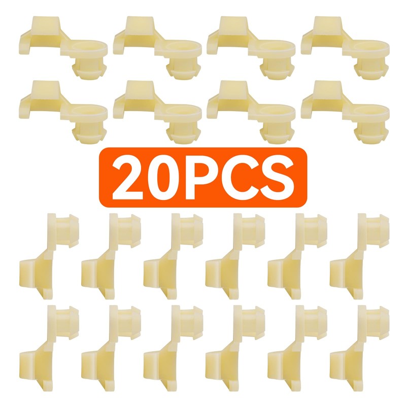 SECLUDE 20PCS Tailgate Handle Lock Rod Retainer Clip 3/16 Rod