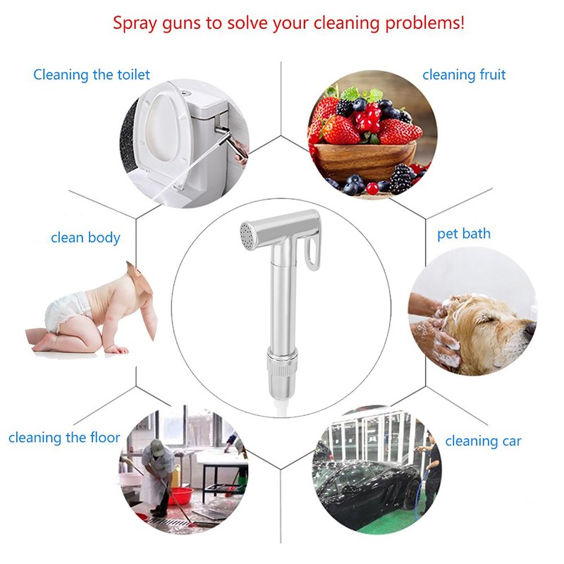 G1/2in Handheld Bidet Spray Head Set Toilet Bidet Sprayer Kit
