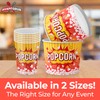 Leakproof, Super Durable 32oz Disposable Popcorn Bucket Tubs 50 Pack.