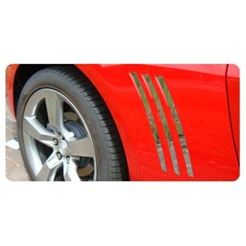 Eurosport Daytona 2010-2015 Camaro Rear Quarter Panel Louver Accent Trim Kit (6 Piece Set)