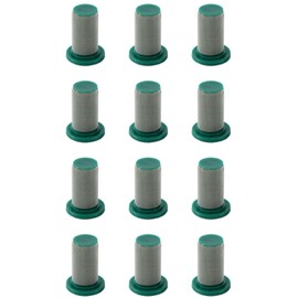 TopHomer 12 Packs Stainless Steel Strainer Spraying Nozzle Mesh Filter with Anti-Drip Design for Spraying Operations Waterproof Engineering (100 Mesh)