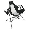 Udorich Folding Portable Rocking Hammock Chair with Adjustable Back, Cup