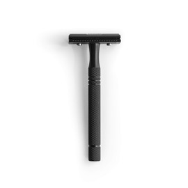 sober® Premium safety razor from Solingen including razor blades, wet razor in matt black for classic shaving