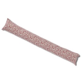 Casatessile Draught Excluder 110 cm Long. Padded and Removable Cover Riccio Cotton Draught Excluder - Rosso