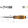 Vessel Megadora Chisel Screwdriver 7 x 100 970