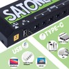 Satone Guitar Pedal Power Supply,12 DC Output(100/300/500ma) Pedal Board Power