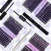 DIY Lash Extension Set, Cluster Eyelash Extensions Set, Eyelash Clusters,