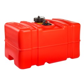 Scepter 12 Gallon Portable Marine Gas Can, Large Capacity Boat Fuel Tank, 2-Way Vented Cap, Built-In Fuel Gauge & Pick-Up, Handles, EPA & CARB Compliant, Tall Profile, 22.9"L x 14.3"W x 13.9"H (08668)