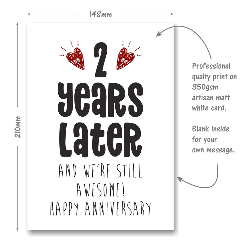 2nd Anniversary Card – 2 Years Later and Still Awesome