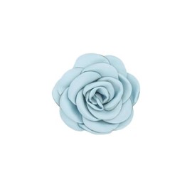 Satin Rose Flower Large Brooch Delicate Elegant Silk Camellia Flower Lapel Pin for Women Dress Accessories-light green