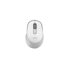 Acteck Mouse Inalambrico 2.4 GHz Optimize Ergo MI470 / Diseño Ergonomico de 1600 dpi s 2 Botones + 1xBat AA Incluida Blanco Advanced Series