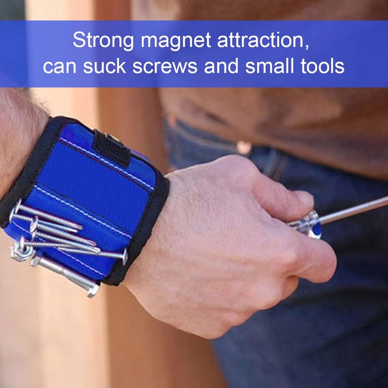 EIHI Men's Magnetic Bracelet - Magnetic Nail Holder with 2