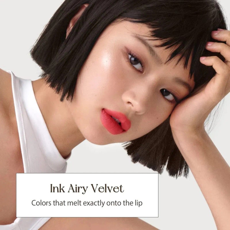 Peripera Labial Ink Airy Velvet Heart Grapefruit 07 Acabado Mate