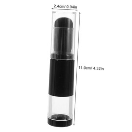 Healvian Foundation Brush with Refillable Loose Powder Bottle Dense Makeup Applicator for Blending Foundation Nail Dust Brush for Travel Durable and Easy to Use for Home