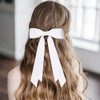 2PCS Silky Satin Hair Bows Ribbon Hair Clips, Satin Bow