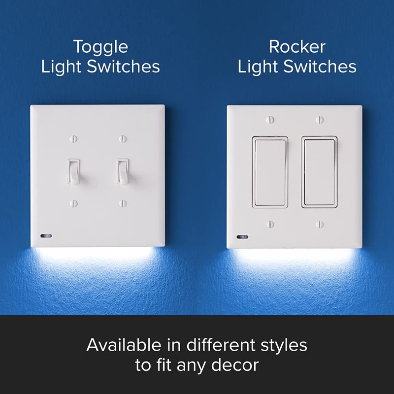 SnapPower SwitchLight - LED Night Lights Wall Plate with Built-in