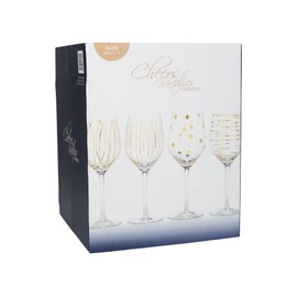 Mikasa Wine Glasses, Gold