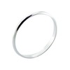 Sterling Silver 2mm Band Ring In Sizes G-Z (K)