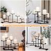 Adjustable Candelabra Candle Holder: 5 Candle Iron Candelabra Fireplace Candle