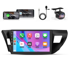 Vratzn Android 13 Car Radio Stereo for Toyota Corolla 2014 2015 2016 with Carplay Android Auto Backup Camera Bluetooth