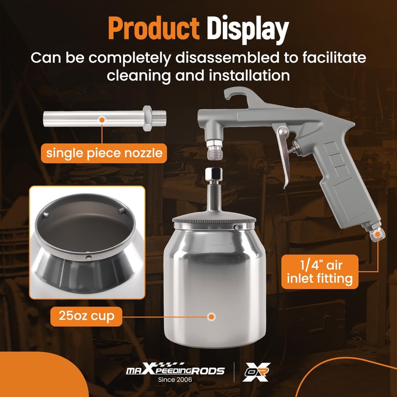 maXpeedingrods Sand Blaster, Portable Sandblaster Handheld Sandblasting Air Sand Blasting