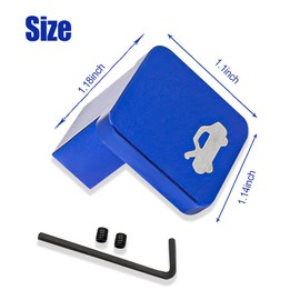 Wedcool Hood Release Latch Handle Repair Kit, Replacement 96-2011 Hood Release Latch, Engine Repair Kit, Car Accessories Aluminum Hood Latch Release Handle Fit for Most Car (Blue)