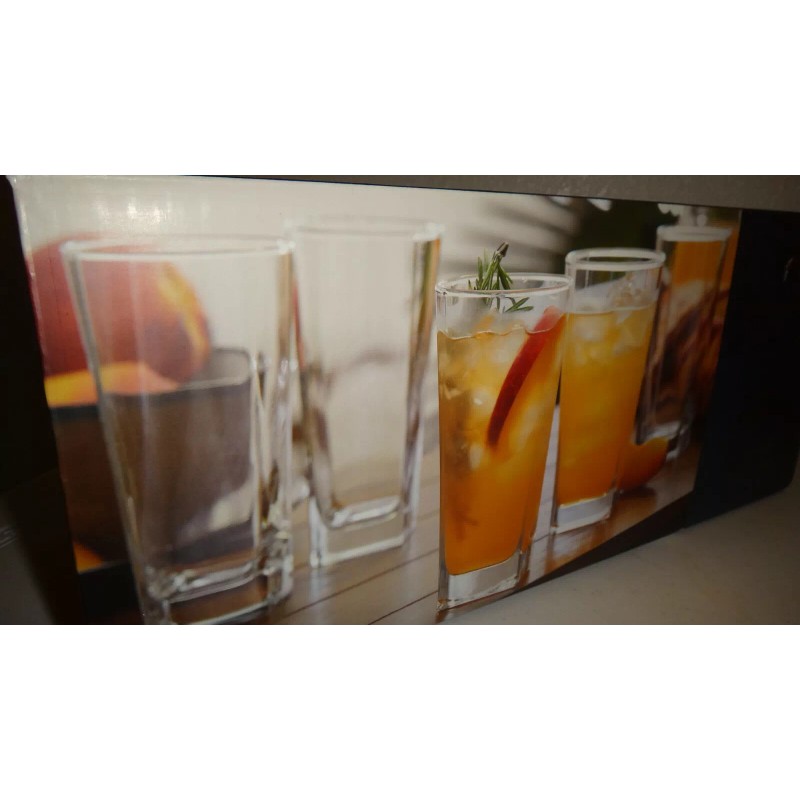 TOMMY BAHAMA 10-PC Glass SET Clear Glasses 14.4 Oz /425
