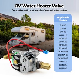 GC10A-4E 92089 RV Water Heater Solenoid Gas Valve for Atwood Water Heater Parts 10 Gallon, Replacement OEM # 93844 93870 92078 93321, for G10-1E G10-3E GC10-1E GC10A-3E GC10A-2E GCH10A-3E