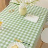 MOTYYA Table Cloth PVC Rectangle Tablecloths Wrinkle Free Washable Coffee