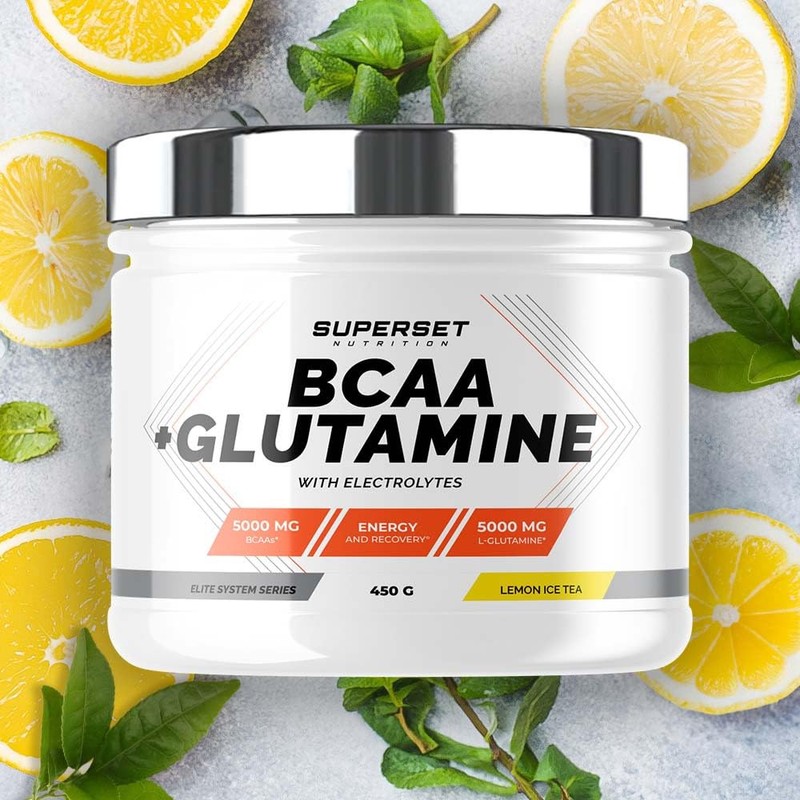 Superset Nutrition - Bcaa + Glutamine (450g) - BCAA -