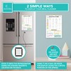 Decorably Meal Planner Pad with Grocery List Minimalist - 52