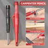 Nicpro 24 Pcs CP3000 Carpenter Pencil Set with Sharpener, Automatic