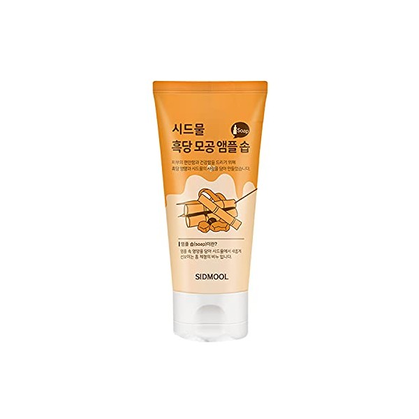 Sidmool Brown Sugar Pore Ampoule Soap 3.4oz.(100ml)_Korean Low pH Deep Cleansing for Black Head, White Head, 3.4 Ounce