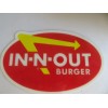 In-N-Out Burger Oval Magnet 4 1/4 x 2 5/8 Weather