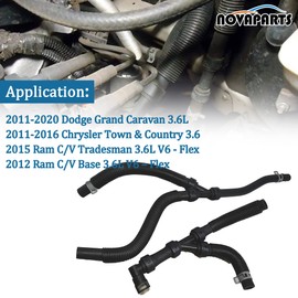 NOVAPARTS Engine HVAC Heater Hose Assembly Intake Heater Hose 5058729AH 626-315HP for 2011-2020 Dodge Grand Caravan 2011-2016 Chrysler Town & Country 3.6L