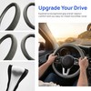 15 Inch Car Steering Wheel Cover, Microfiber Ice Silk Anti-Slip