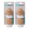 Martha Stewart Mini Palm Dish Brushes, 4 Count – Ergonomic