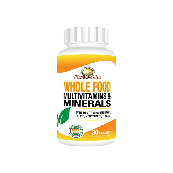 Vitamins WHOLE FOOD MULTIVITAMINS & MINERALS Daily Formula with 80